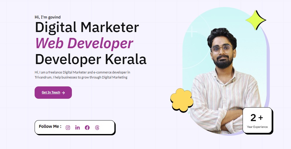 Digital Marketer Web Developer Kerala